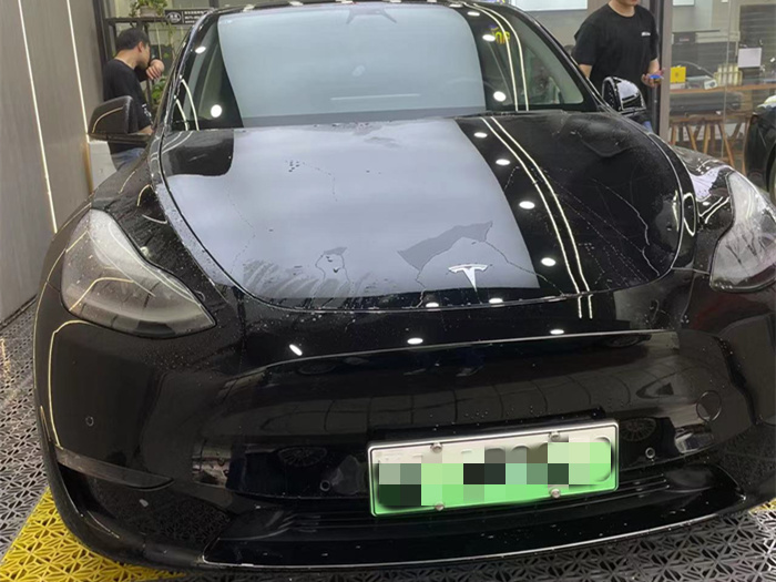 特斯拉Y隐形车衣施工案例